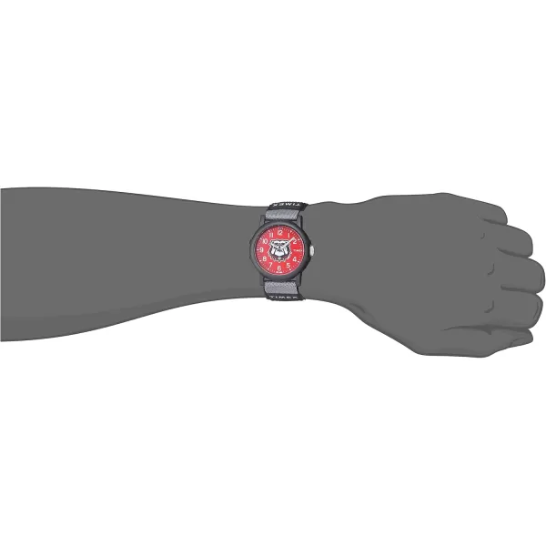 Timex Unisex Collegiate Recruit 38mm Watch  Tennessee Volunteers with Black Fabric StrapGeorgia Bulldogs