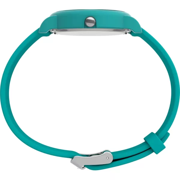 Timex Unisex Peanuts Just Beachy 36mm Watch  Blue Strap White Dial Blue CaseGreenWhiteGreen