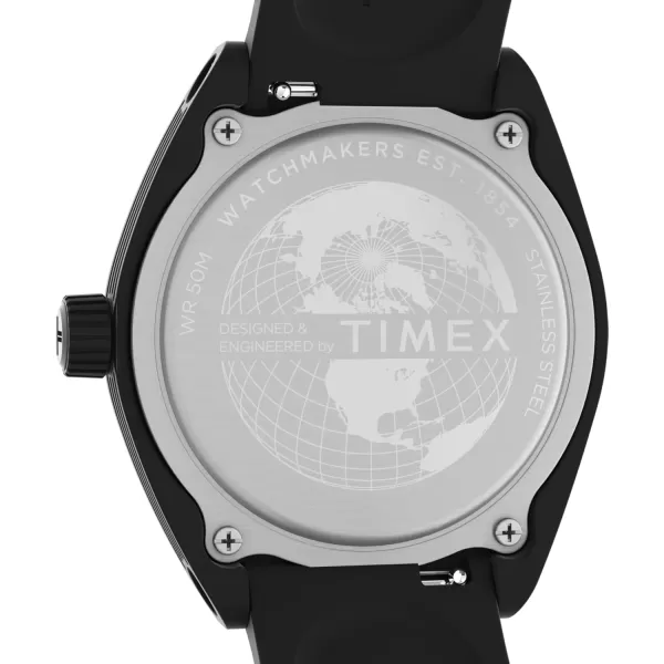 Timex Unisex Urban Pop 40mm Watch  Black Strap Black Dial Black CaseBlackBlackBlackBlue