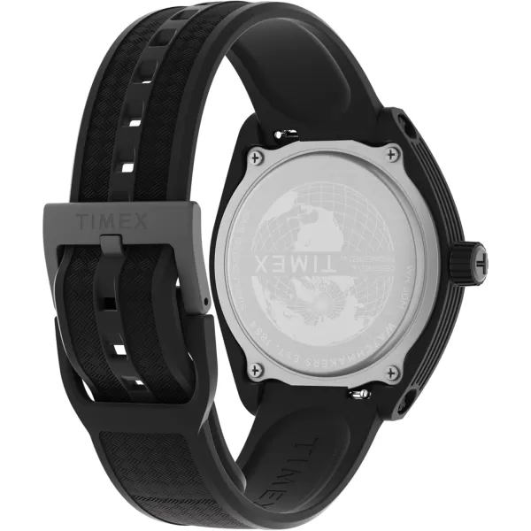 Timex Unisex Urban Pop 40mm Watch  Black Strap Black Dial Black CaseBlackBlackBlackWhite