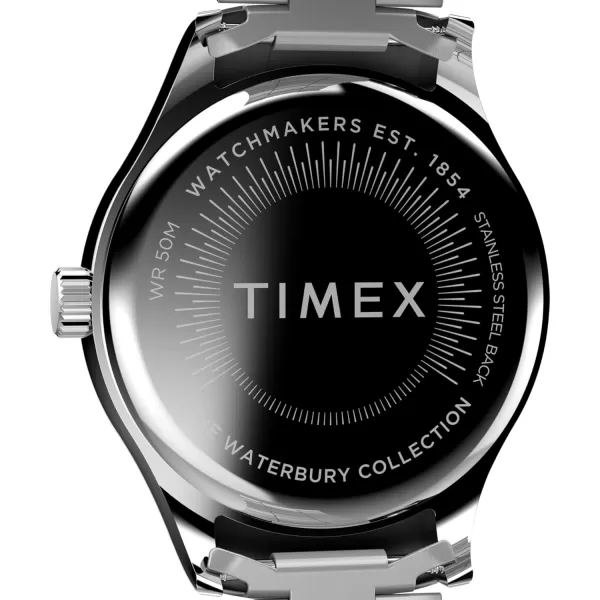 Timex Womens Waterbury Traditional 34mm Watch  GoldTone Bracelet Blue Dial GoldTone CaseStainless SteelSilverToneStainless Steel
