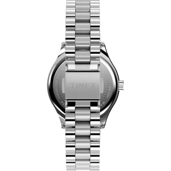 Timex Womens Waterbury Traditional 34mm Watch  GoldTone Bracelet Blue Dial GoldTone CaseStainless SteelSilverToneStainless Steel