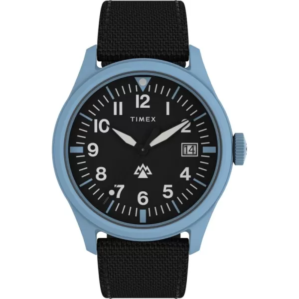 Timex Mens Expedition North Traprock 43mm WatchBlackBlackBlue
