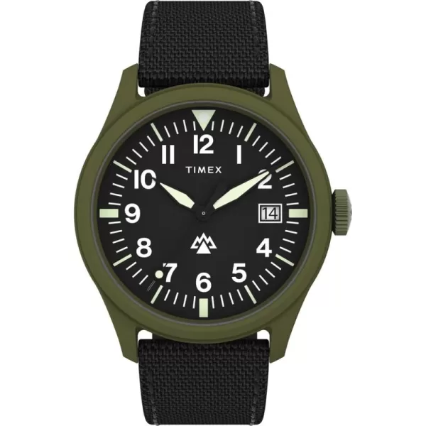 Timex Mens Expedition North Traprock 43mm WatchBlackBlackGreen