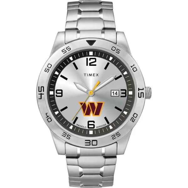 Timex Tribute Mens NFL Citation 42mm Watch  Washington Commanders with Stainless Steel Expansion Band