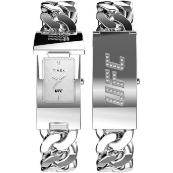 Timex UFC Mens Championship ID 20mm WatchSilverToneSilverToneSilverTone