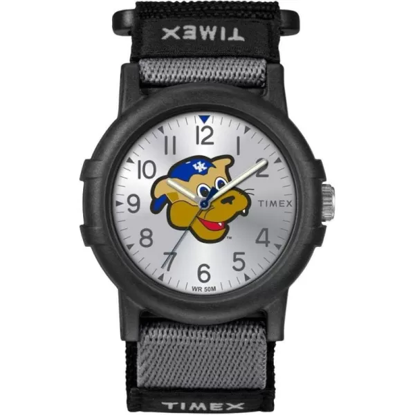 Timex Unisex Collegiate Recruit 38mm Watch  Tennessee Volunteers with Black Fabric StrapKentucky Wildcats
