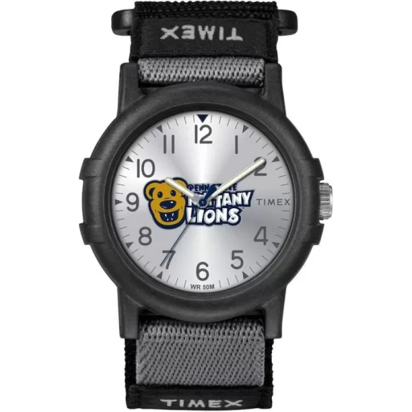 Timex Unisex Collegiate Recruit 38mm Watch  Tennessee Volunteers with Black Fabric StrapPenn State Nittany Lions