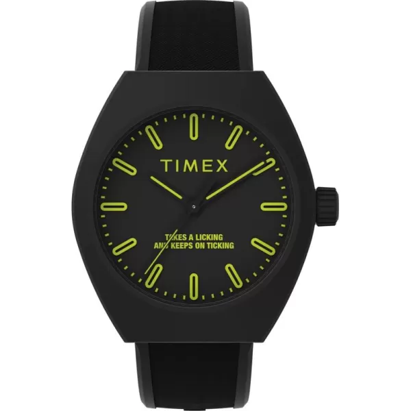 Timex Unisex Urban Pop 40mm Watch  Black Strap Black Dial Black CaseBlackBlackBlack