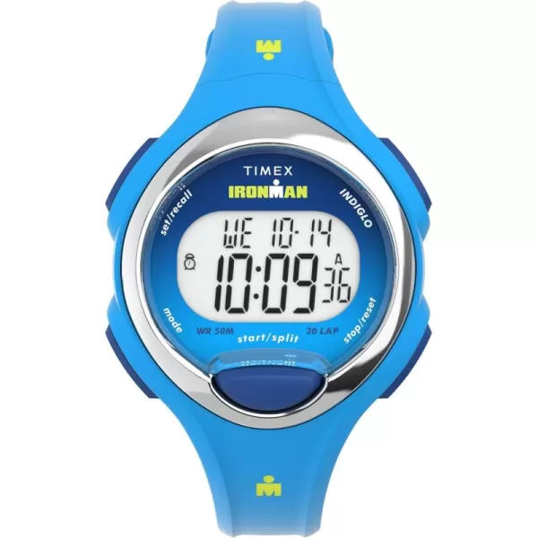 Timex Womens Ironman Essential 30 34mm Watch  Blue Strap Digital Dial Blue CaseBlueDigitalBlue