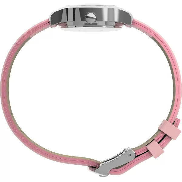 TIMEX TIME Machines 24mm Pink Strap WatchPinkSilverTone