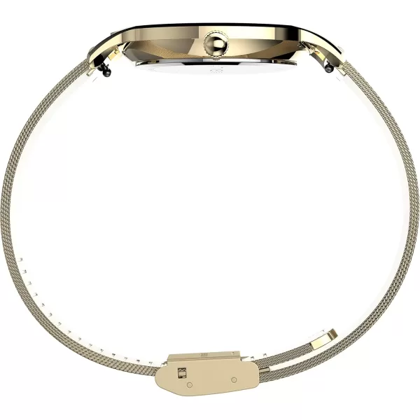 Timex Dress WatchGoldToneBlack Mesh