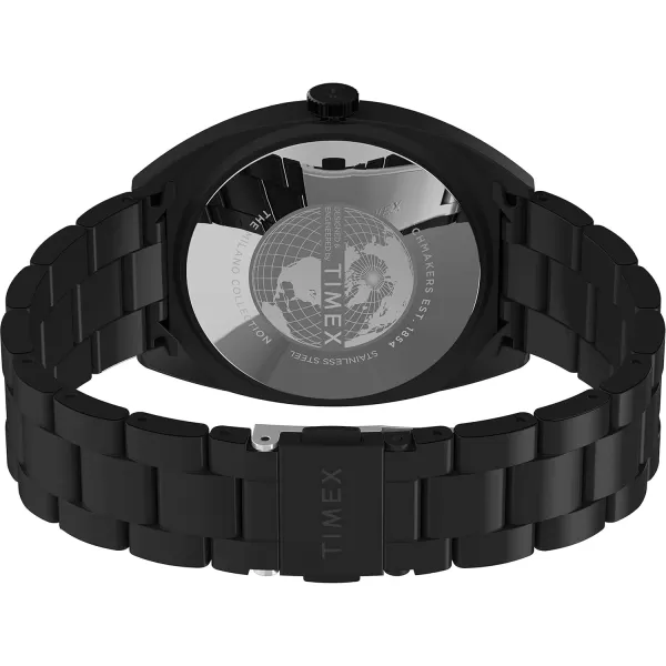 Timex Mens Milano XL 38mm WatchBlackRose Gold
