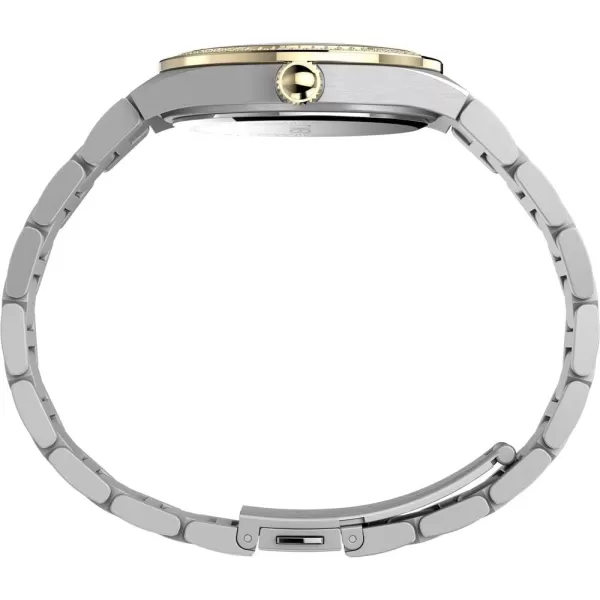 Timex Womens Simone Multifunction 38mm WatchTwoToneSilverTone