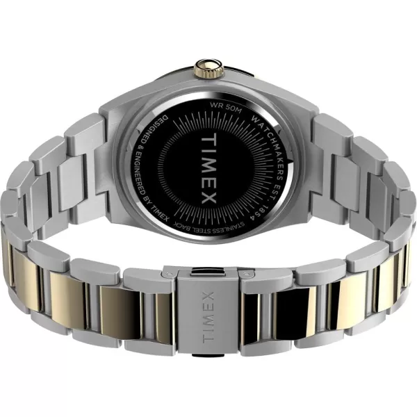 Timex Womens Simone Multifunction 38mm WatchTwoToneSilverTone