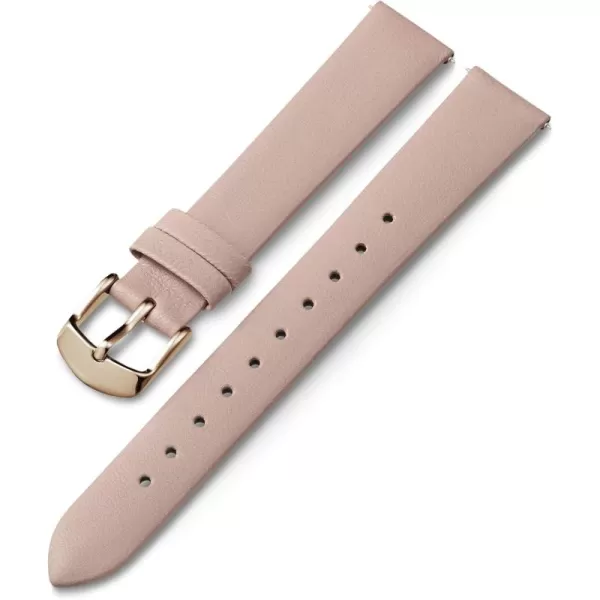 Timex 16mm Genuine Leather Strap  Blue with SilverTone BucklePinkRose GoldTone