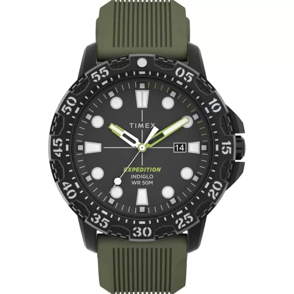 Timex Mens Expedition Gallatin 44mm WatchBlack Green