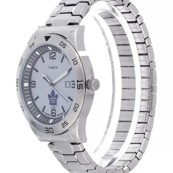 Mens Citation 42mm Quartz Watch with Stainless Steel StrapToronto Maple Leafs