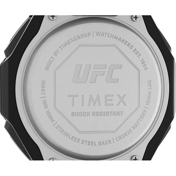 Timex UFC Mens Colossus 45mm WatchBlackGoldTone