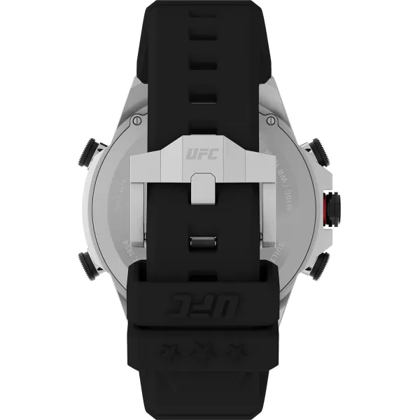 Timex UFC Mens Kick 49mm WatchBlackDigitalSilverTone