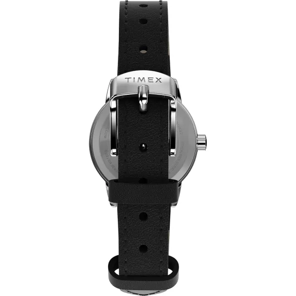 Timex Womens Easy Reader WatchBlackSilverToneWhite25mm