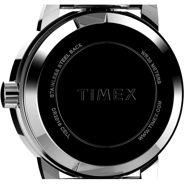 Timex Womens Easy Reader WatchSilverToneSilverToneBlack25mm