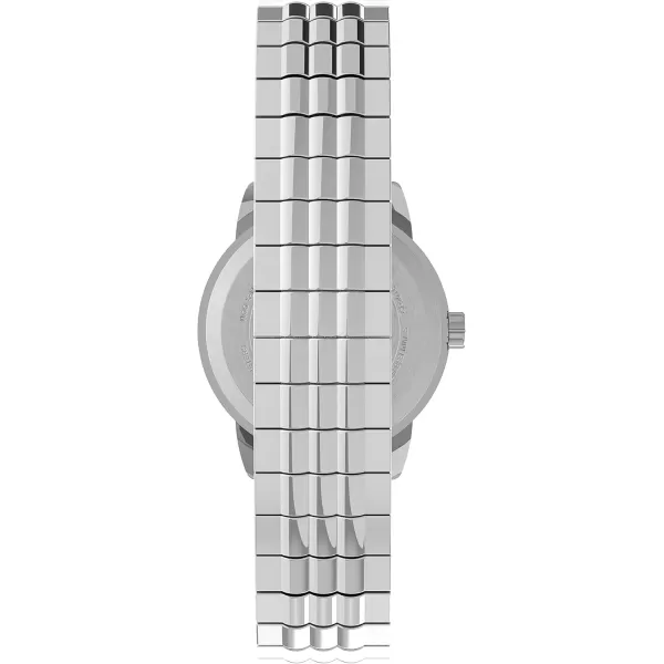 Timex Womens Easy Reader WatchSilverToneSilverToneWhite25mm