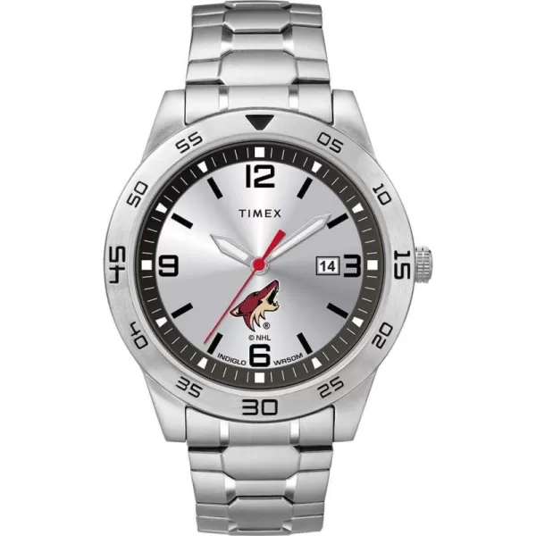 Mens Citation 42mm Quartz Watch with Stainless Steel StrapArizona Coyotes