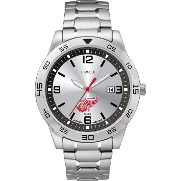 Mens Citation 42mm Quartz Watch with Stainless Steel StrapDetroit Red Wings
