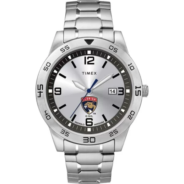 Mens Citation 42mm Quartz Watch with Stainless Steel StrapFlorida Panthers