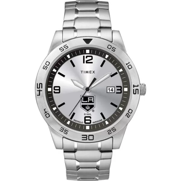 Mens Citation 42mm Quartz Watch with Stainless Steel StrapLos Angeles Kings