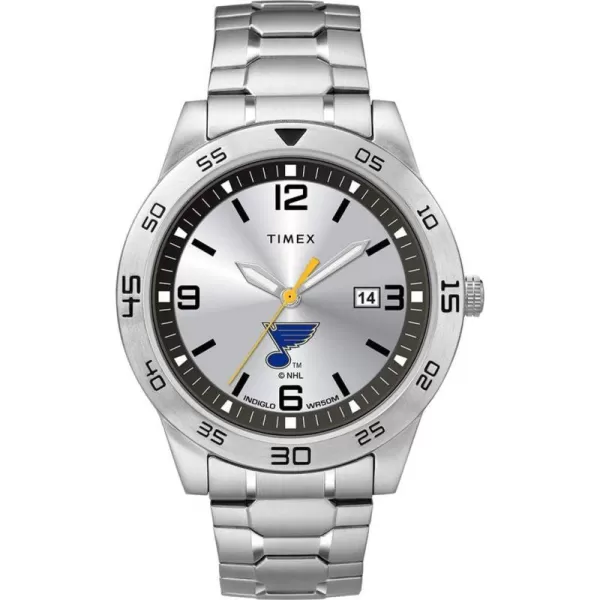 Mens Citation 42mm Quartz Watch with Stainless Steel StrapSaint Louis Blues