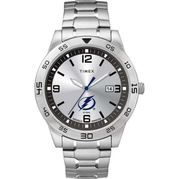 Mens Citation 42mm Quartz Watch with Stainless Steel StrapTampa Bay Lightning
