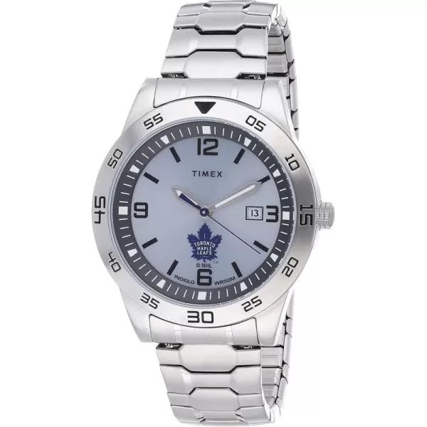Mens Citation 42mm Quartz Watch with Stainless Steel StrapToronto Maple Leafs