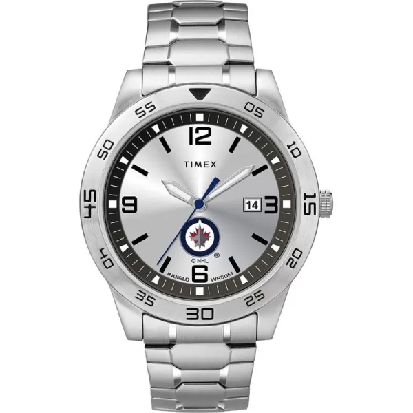 Mens Citation 42mm Quartz Watch with Stainless Steel StrapWinnipeg Jets