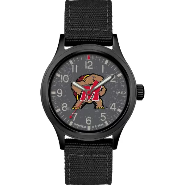 Mens Collegiate Scout 40mm Quartz Fabric StrapMaryland Terrapins