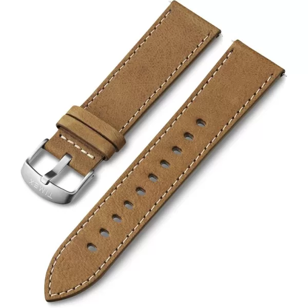 Timex 22mm Fabric Strap  Green Digital Camo with SilverTone BuckleTanSilverTone