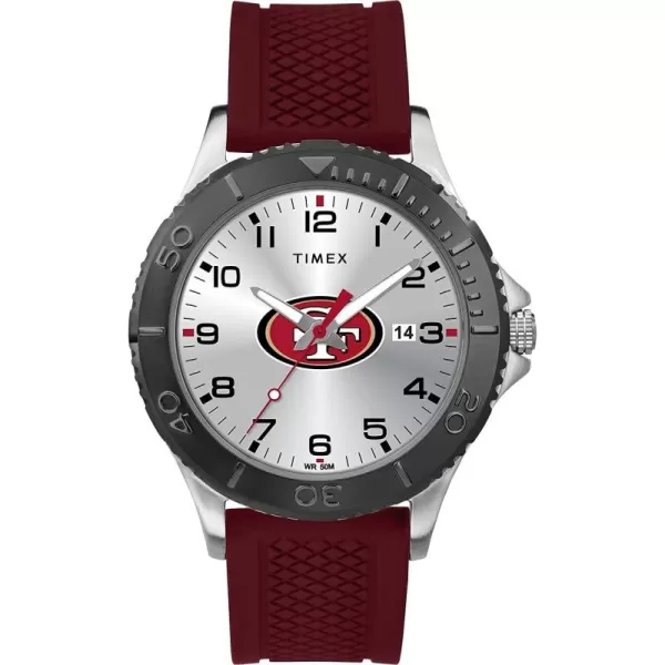 Timex NFL Gamer 42mm Watch  2021 Super Bowl Champions Tampa Bay Buccaneers Model TW2V17200YZSan Francisco 49Ers
