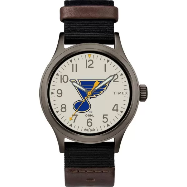 Timex NHL Mens 40mm Clutch WatchSaint Louis Blues