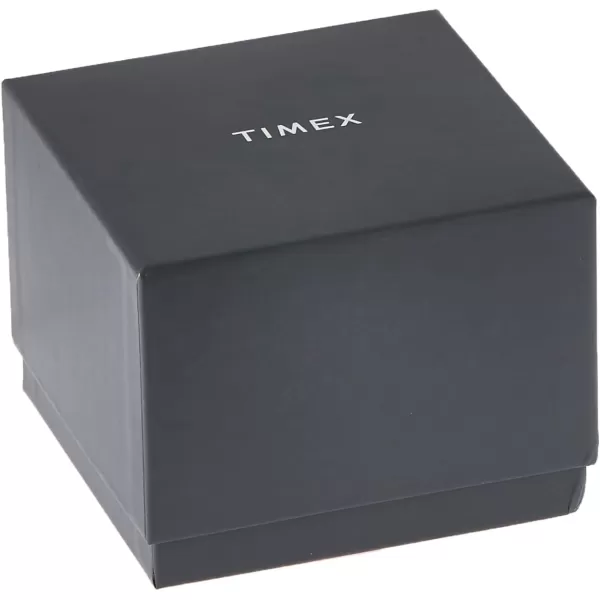 Timex 39 mm Waterbury Traditional DayDate Stainless Steel CaseCaramelSilverToneBlue