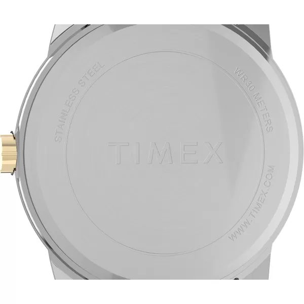 Timex Mens Easy Reader WatchSilverToneSilverToneBlack38mm
