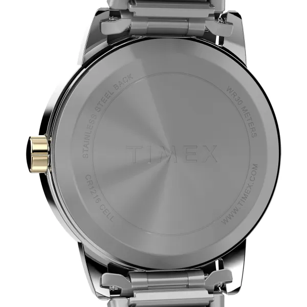 Timex Womens Easy Reader WatchTwoToneSilverToneWhite25mm