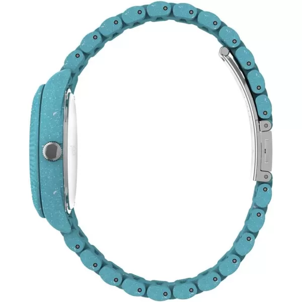 Timex Womens Waterbury Ocean Recycled Plastic 37mm WatchLight Blue