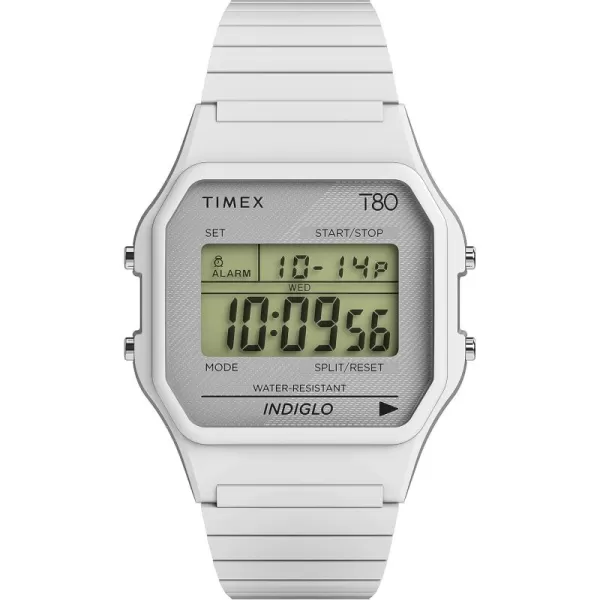 Timex T80 34mm WatchWhite Perfect Fit
