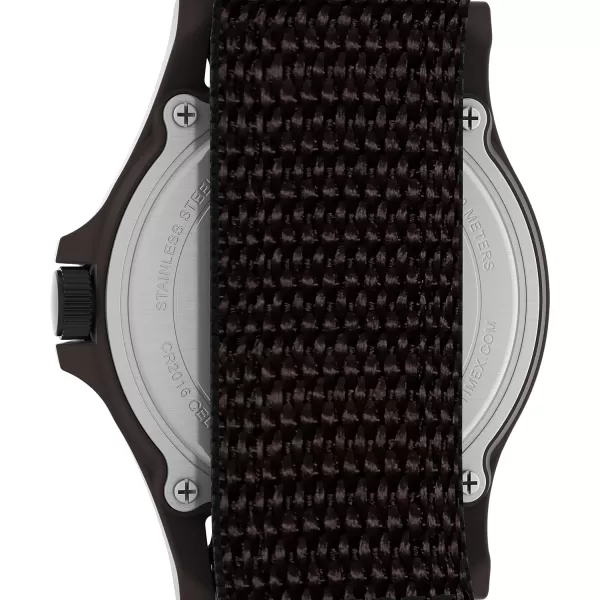 Timex Mens Expedition Acadia 40mm WatchBlackGrayBrown
