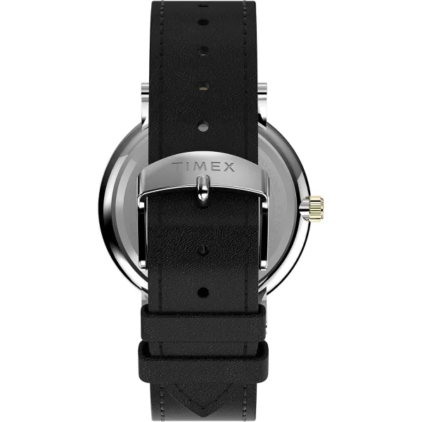 Timex Mens Southview 41mm WatchBlackBlueSilverTone