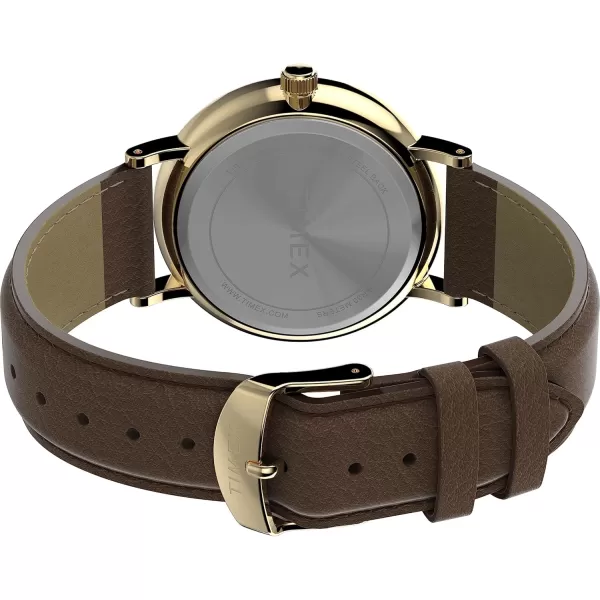 Timex Mens Southview 41mm WatchBrownCreamGoldTone