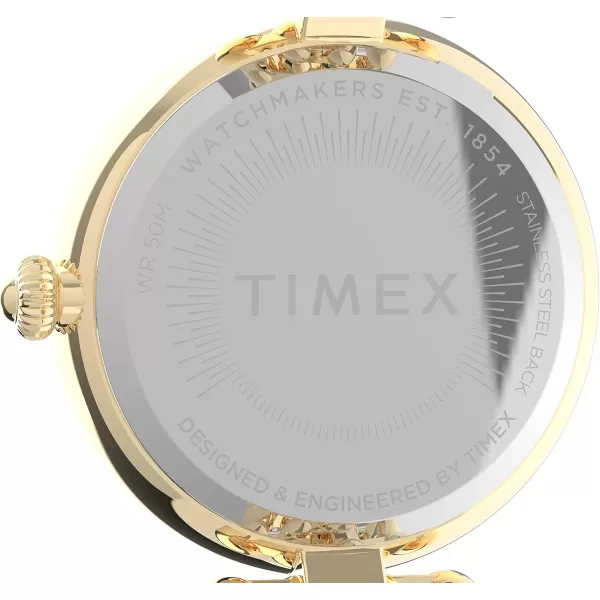 Timex Womens Asheville 34mm WatchGoldChampagne