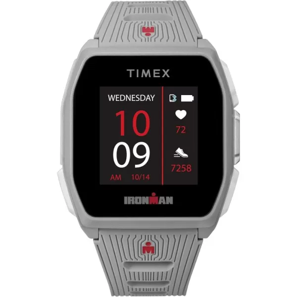 TIMEX IRONMAN R300 GPS Smartwatch with Heart Rate 41mm  Light Gray with Silicone Strap