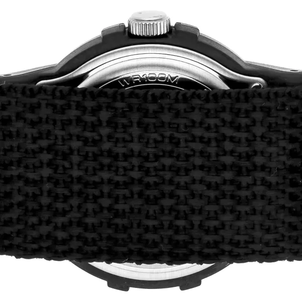 Timex Mens Expedition Camper NylonLeather Strap WatchCamper Black